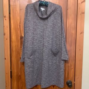 Pure j.Jill dress, heatherd plum color, size XL